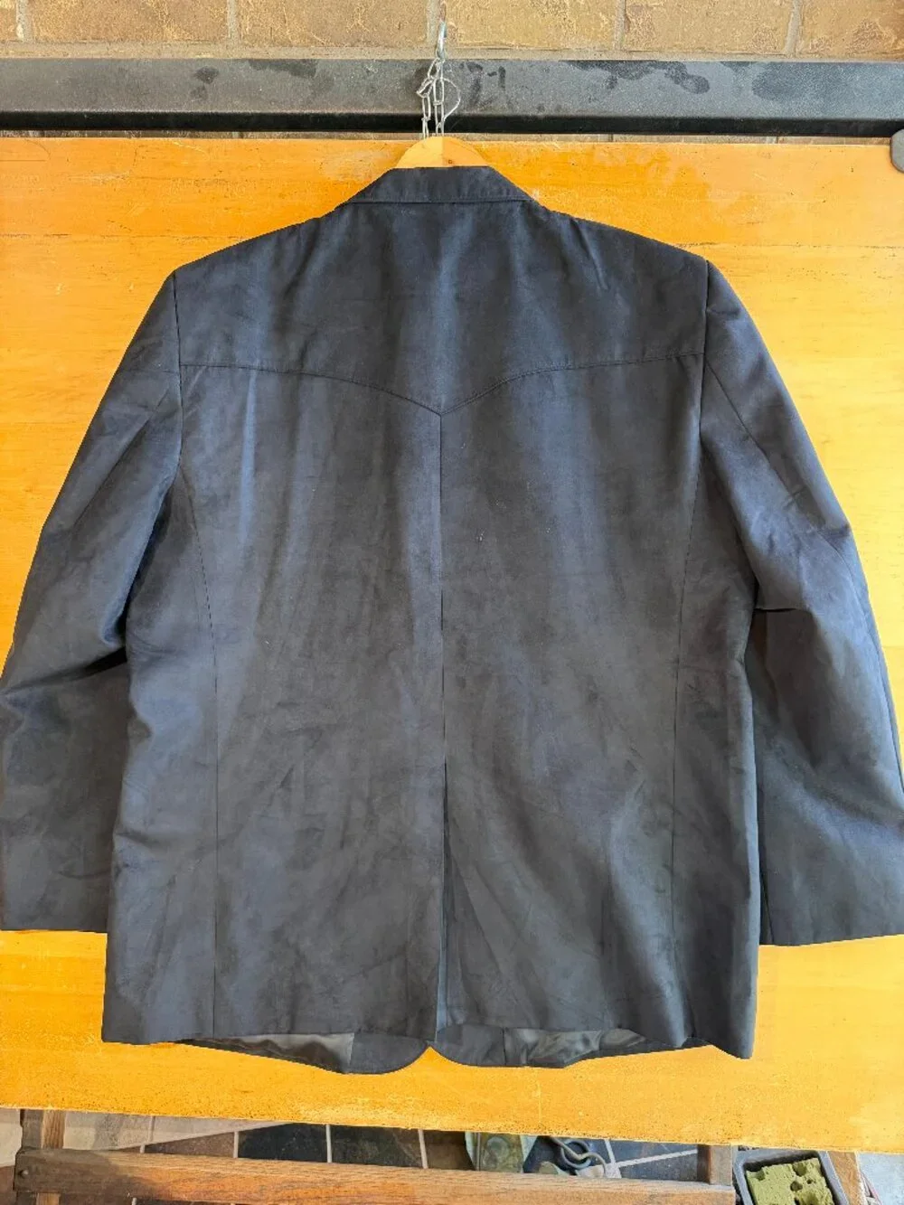 Circle S Black Microsuede Jacket 56L